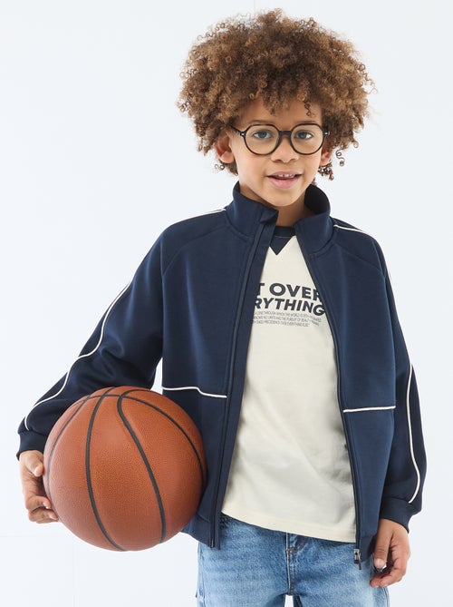 Felpa con apertura zip - Kiabi