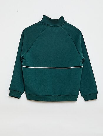 Felpa con apertura zip