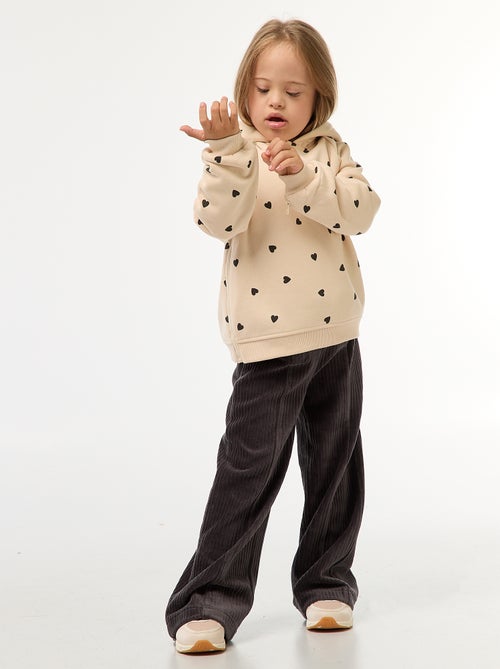 Felpa con aperture laterali con zip - collezione facile da indossare - Kiabi