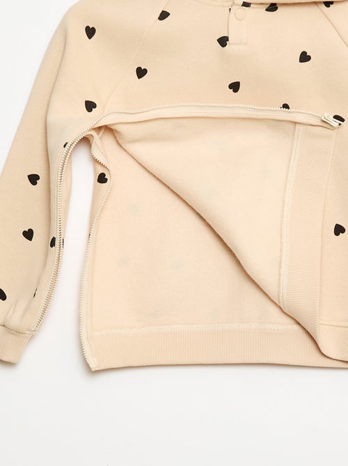 Felpa con aperture laterali con zip - collezione facile da indossare - Kiabi
