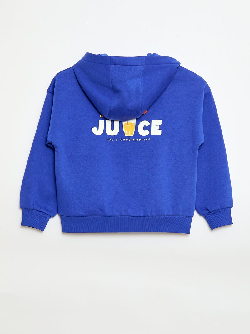 Felpa con cappuccio - Grafik Edition Blu - Kiabi