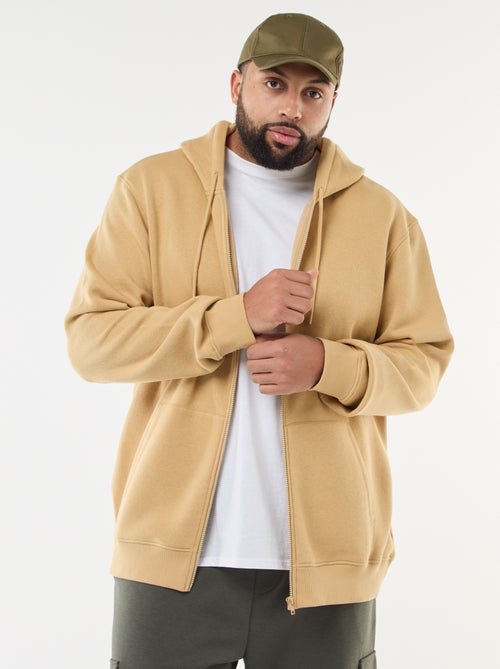 Felpa con cappuccio à Apertura con zip - Kiabi