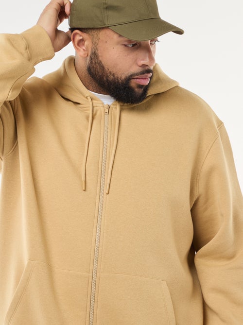 Felpa con cappuccio à Apertura con zip - Kiabi
