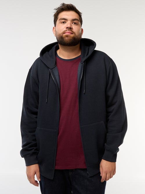 Felpa con cappuccio à Apertura con zip - Kiabi