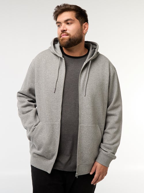 Felpa con cappuccio à Apertura con zip - Kiabi