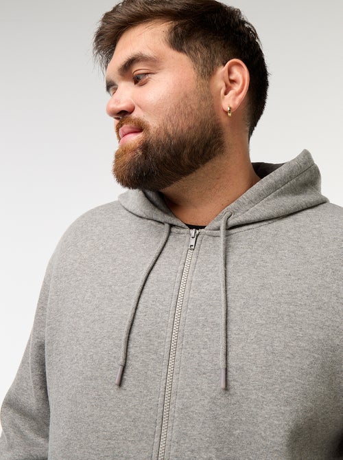 Felpa con cappuccio à Apertura con zip - Kiabi