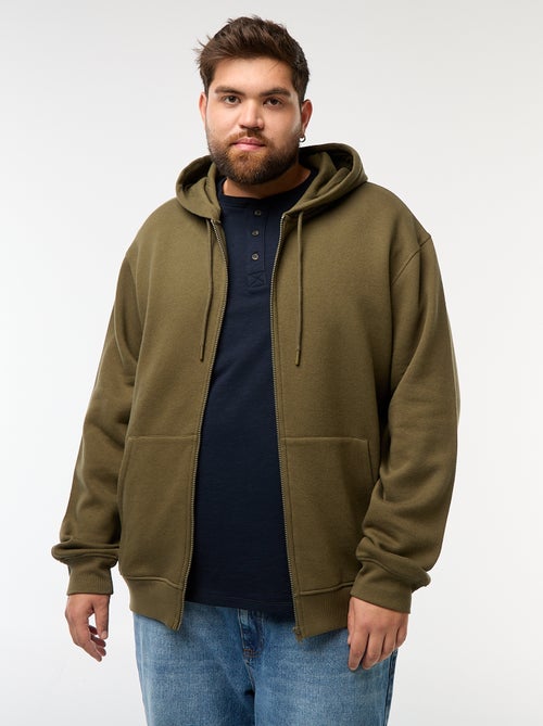 Felpa con cappuccio à Apertura con zip - Kiabi