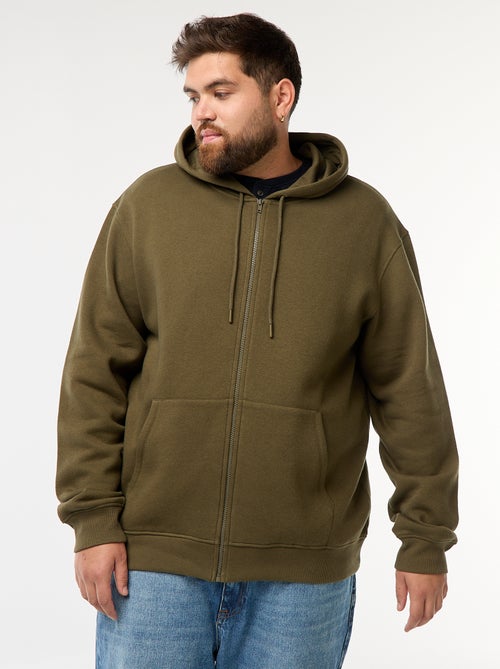 Felpa con cappuccio à Apertura con zip - Kiabi