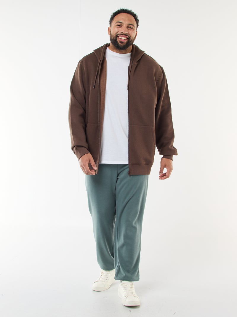 Felpa Uomo con Cappuccio e Zip Intera con Tasche Laterali Cotone Leggera Primaverile Estiva Maniche Lunghe. Felpa Uomo con Zip