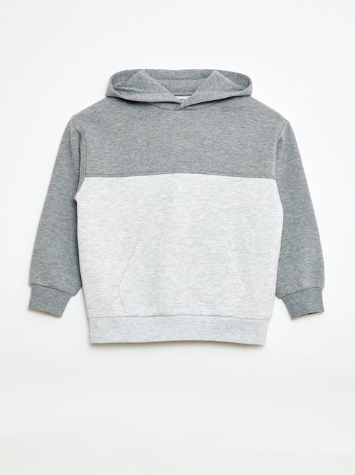 Felpa con cappuccio a canguro - Kiabi