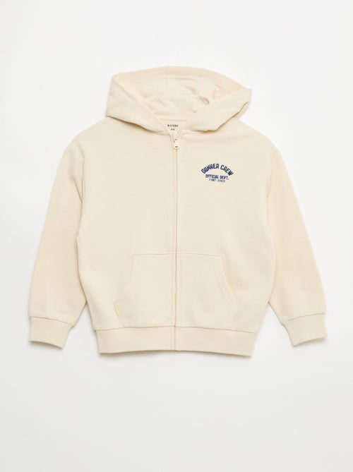 Felpa con cappuccio ampia ricamata - Kiabi