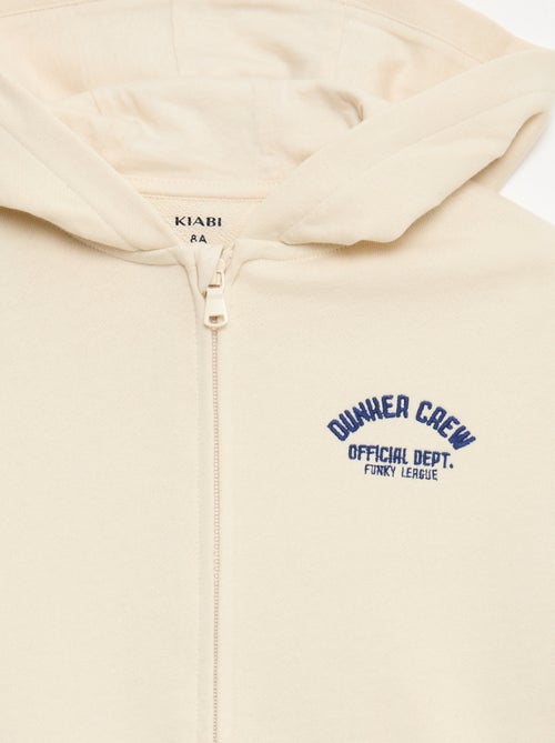 Felpa con cappuccio ampia ricamata - Kiabi