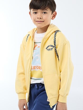 Felpa con cappuccio ampia ricamata