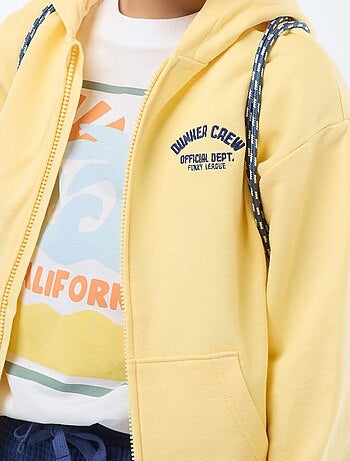 Felpa con cappuccio ampia ricamata