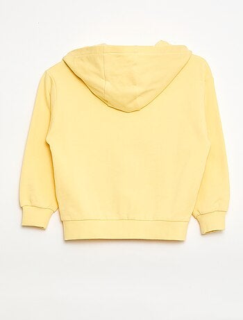 Felpa con cappuccio ampia ricamata