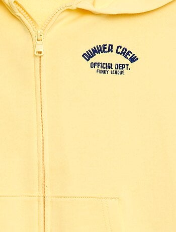 Felpa con cappuccio ampia ricamata