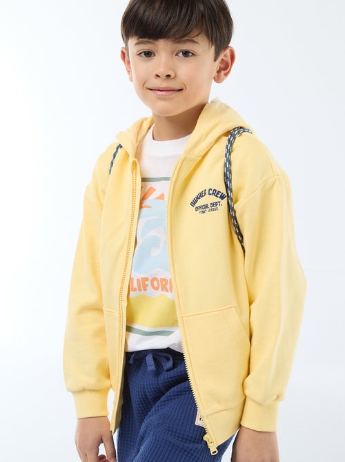 Felpa con cappuccio ampia ricamata - Kiabi