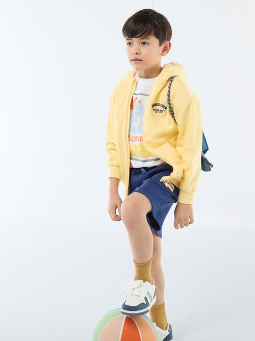 Felpa con cappuccio ampia ricamata - Kiabi