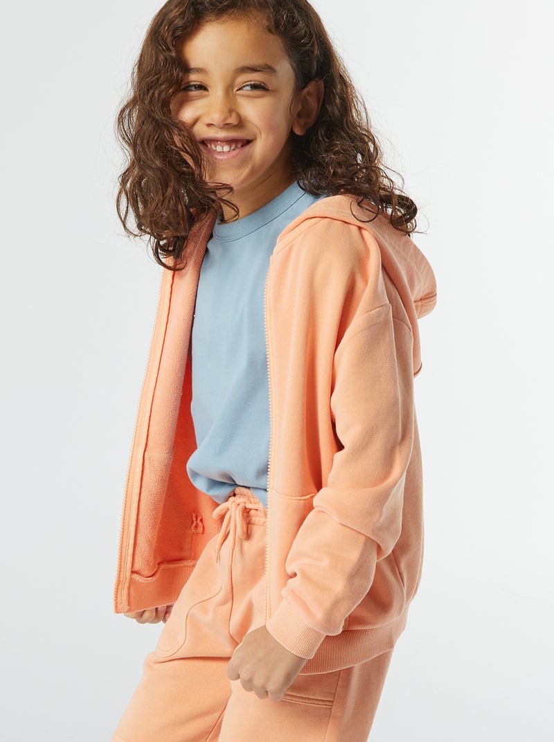 Felpa con cappuccio ARANCIONE - Kiabi