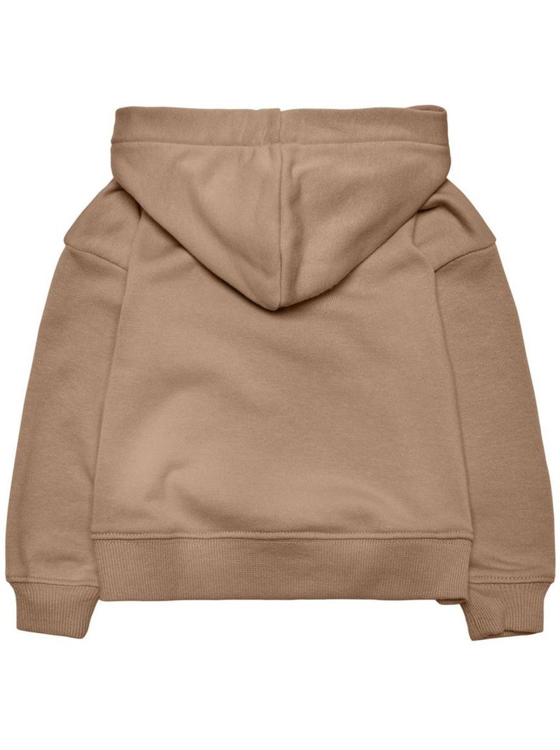 Felpa con cappuccio bambina kids only Marrone cappuccino - Kiabi