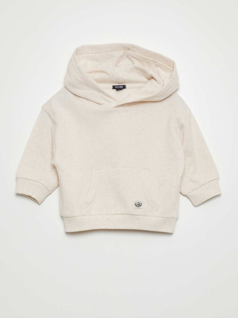 Felpa con cappuccio BEIGE - Kiabi
