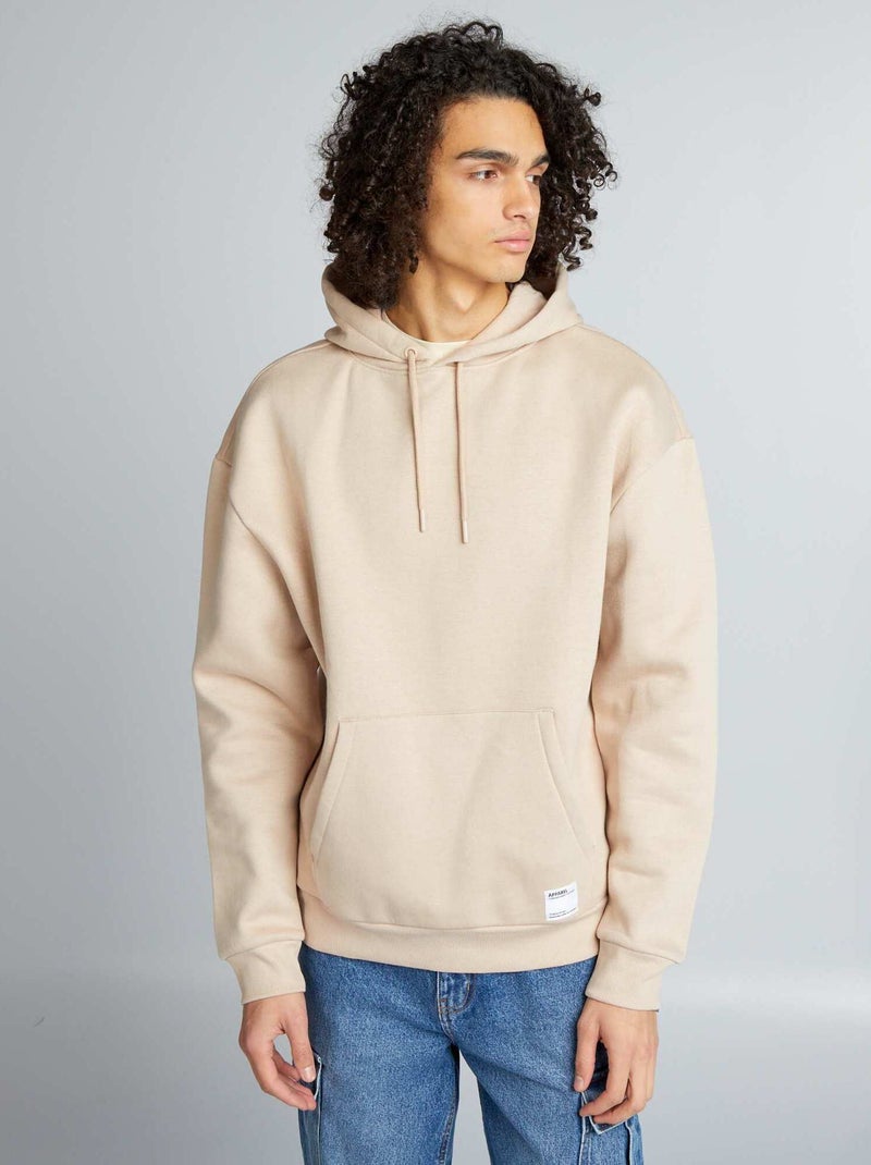 Felpa con cappuccio BEIGE - Kiabi