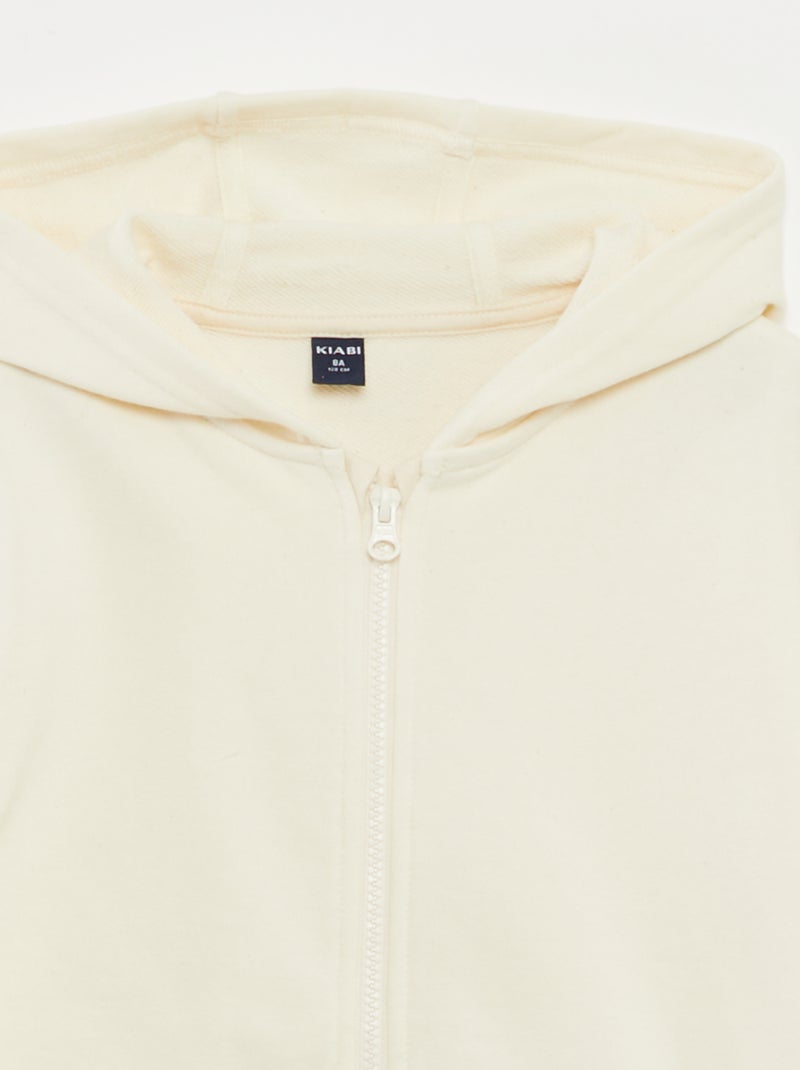 Felpa con cappuccio BIANCO - Kiabi