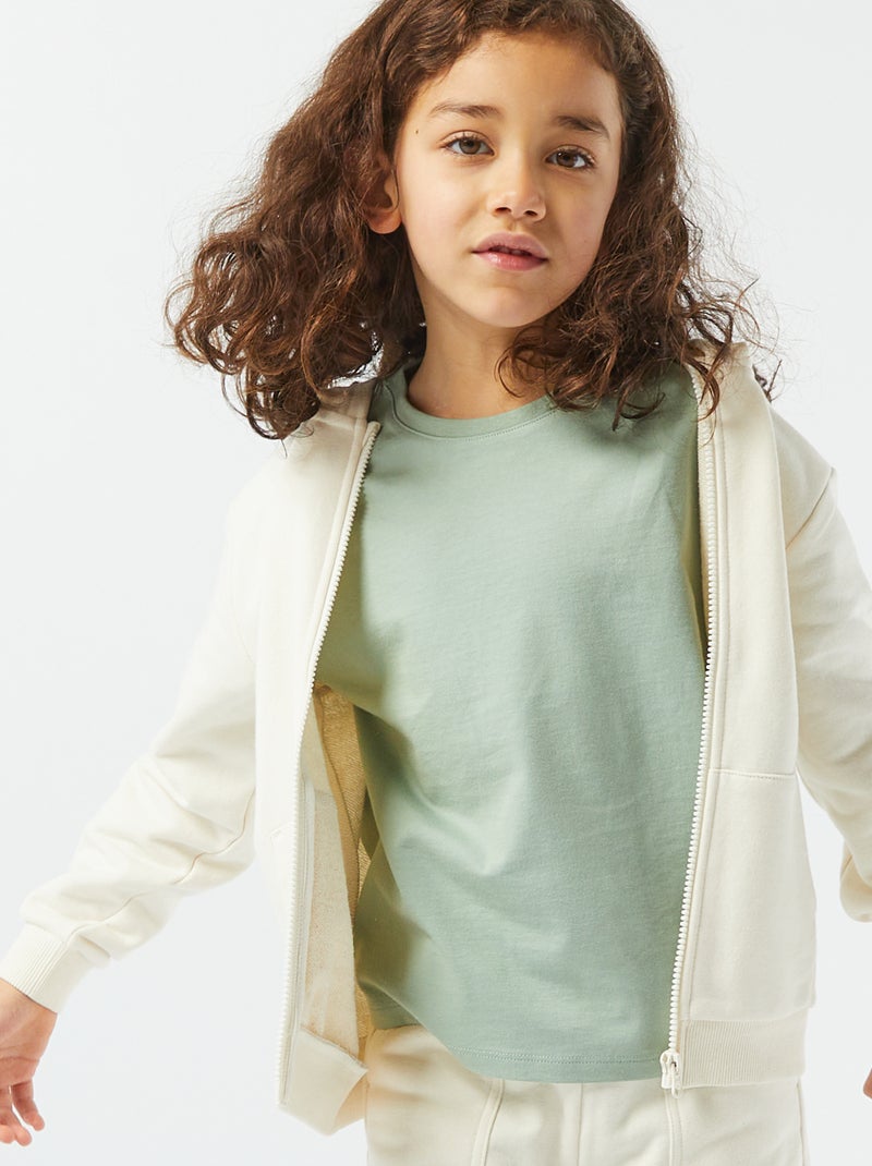 Felpa con cappuccio BIANCO - Kiabi