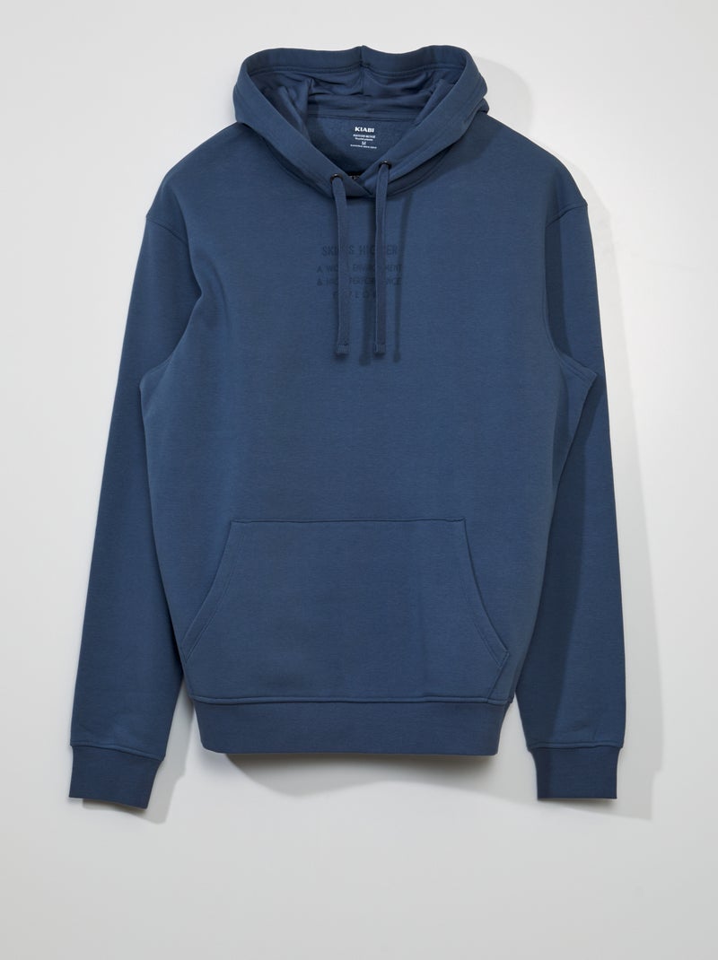 Felpa Con Cappuccio Blu 20 00 Kiabi