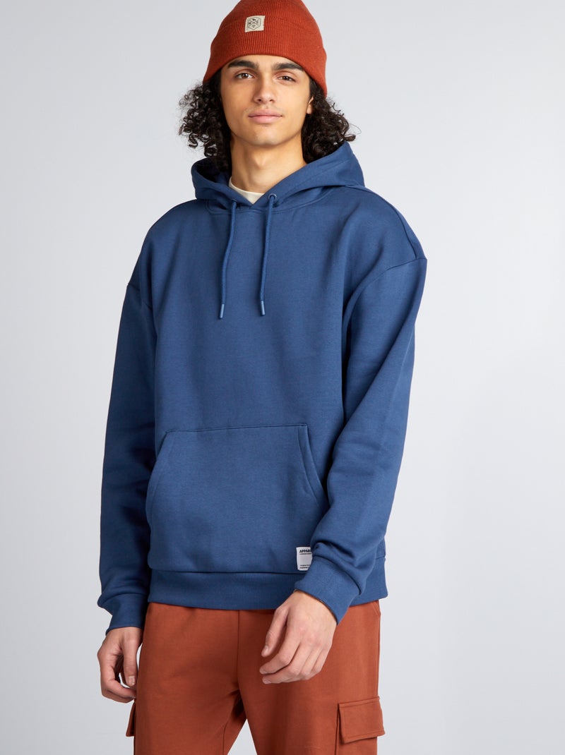 Felpa con cappuccio BLU - Kiabi