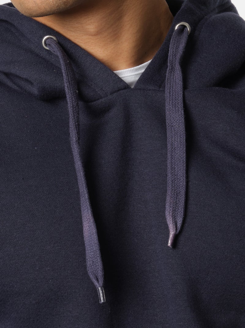 Felpa con cappuccio Blu marino - Kiabi