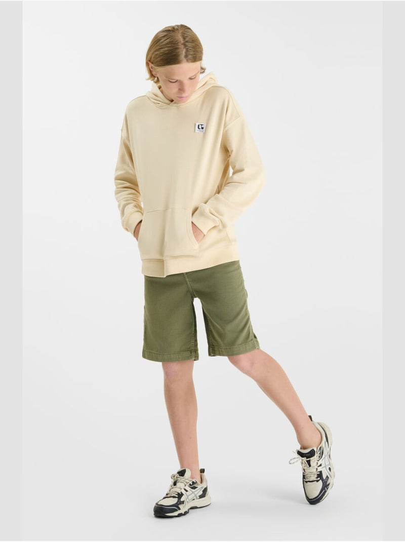 Felpa con cappuccio BURGBO Beige - Kiabi