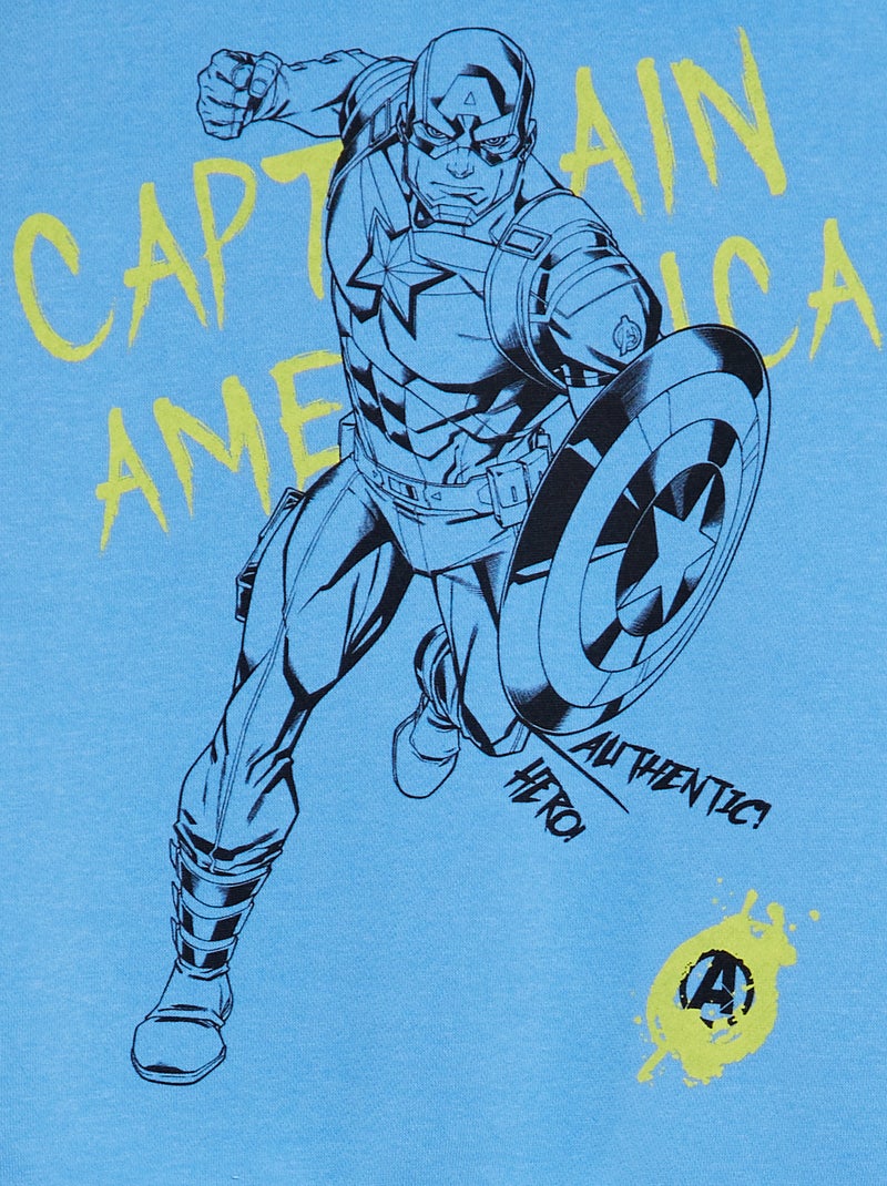 Felpa con cappuccio 'Capitan America' BLU - Kiabi