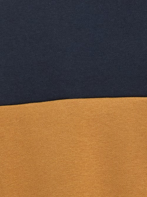 Felpa con cappuccio color block - Kiabi