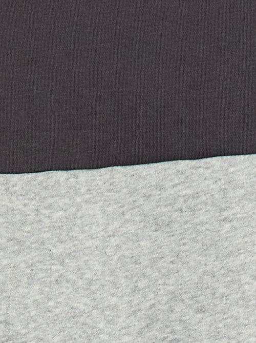 Felpa con cappuccio color block - Kiabi