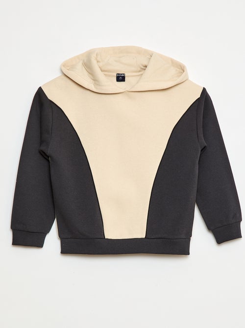 Felpa con cappuccio con motivi - Kiabi