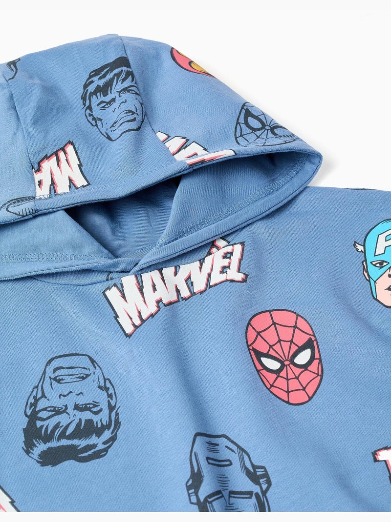 Felpa con cappuccio con motivo dei supereroi marvel Blu Blu - Kiabi