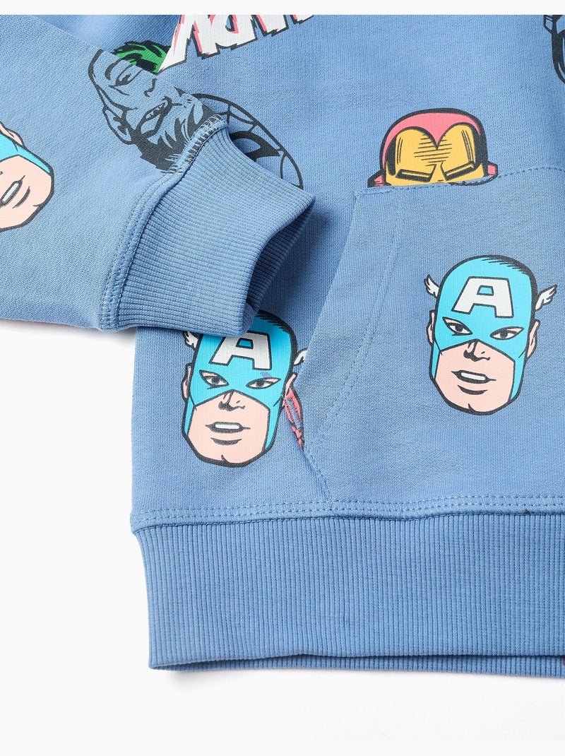 Felpa con cappuccio con motivo dei supereroi marvel Blu Blu - Kiabi