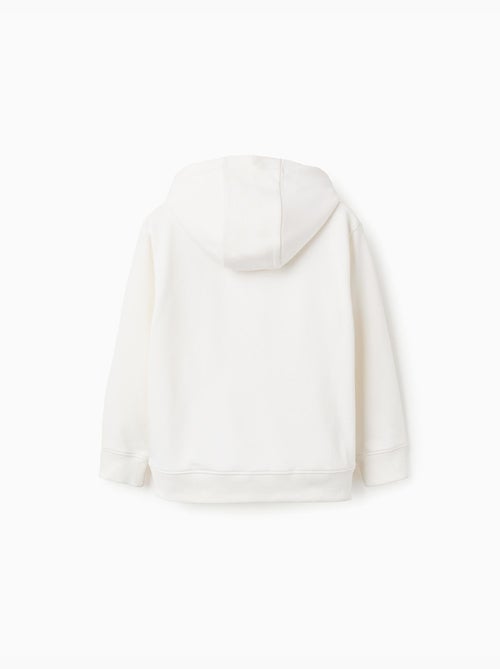 Felpa con cappuccio con stampa frontale e tasca - Kiabi