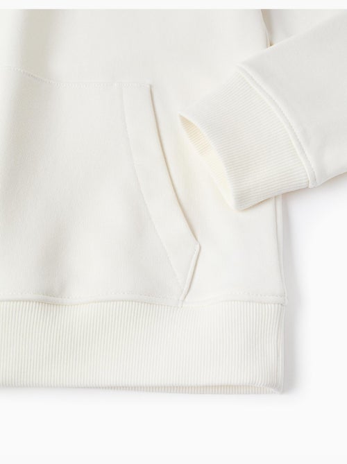 Felpa con cappuccio con stampa frontale e tasca - Kiabi