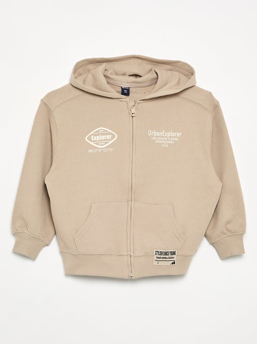 Felpa con cappuccio con zip - Kiabi Felpa con cappuccio con zip - Kiabi