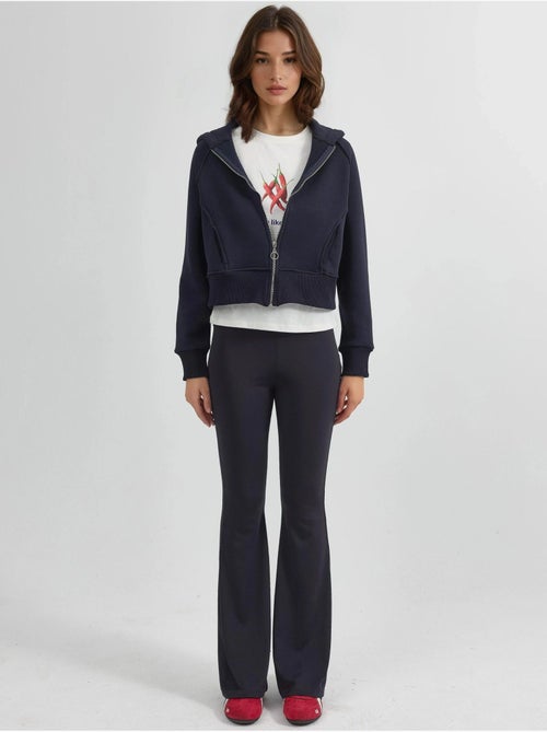 Felpa con cappuccio con zip dal taglio relaxed hiccup - Kiabi Felpa con cappuccio con zip dal taglio relaxed hiccup - Kiabi