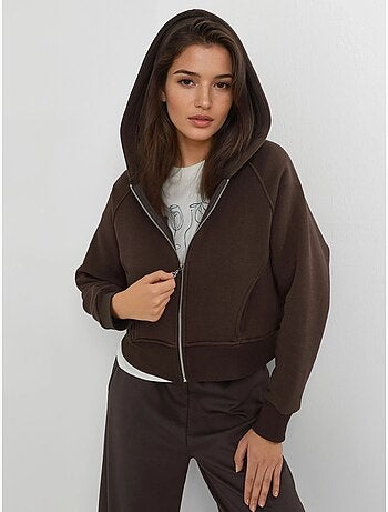 Felpa con cappuccio con zip dal taglio relaxed hiccup