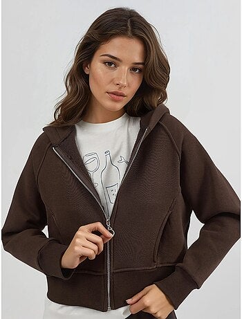 Felpa con cappuccio con zip dal taglio relaxed hiccup