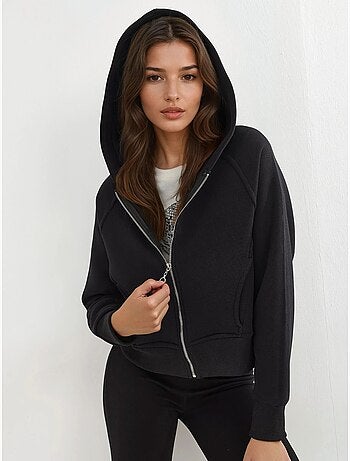 Felpa con cappuccio con zip dal taglio relaxed hiccup