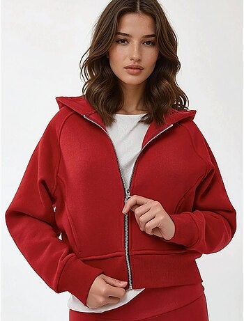 Felpa con cappuccio con zip dal taglio relaxed hiccup