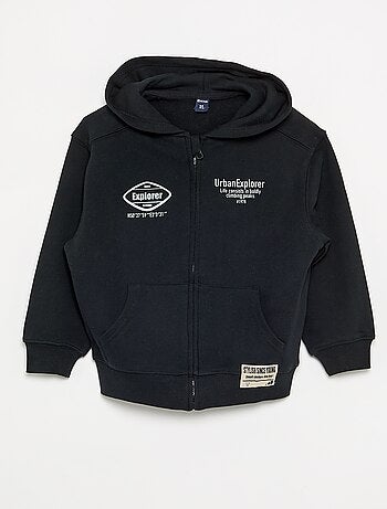 Felpa con cappuccio con zip