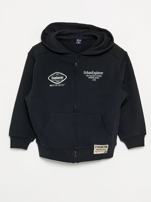 Felpa con cappuccio con zip - Kiabi Felpa con cappuccio con zip - Kiabi
