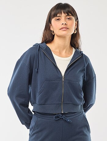 Felpa con cappuccio corta