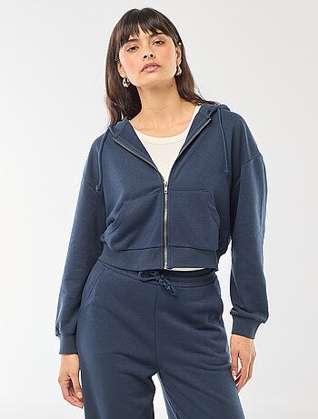 Felpa con cappuccio corta